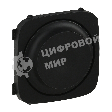 Лицевая панель для светорегулятора с поворотной ручкой.Антрац