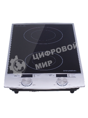 Плита настольная электрическая Hyundai HYC-0103 серебристый/черный стеклокерамика (настольная)
