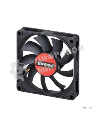 Вентилятор для корпуса ExeGate EX08015S3P черный, 80 мм, 2000 об/мин, 20.5 дБ, 3 pin