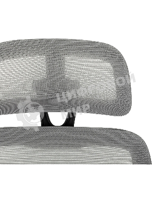 Кресло Бюрократ Wise серый, сетка, подголовник