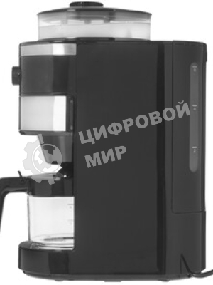 Кофеварка капельная Maunfeld MF-731BK черный, исп. кофе - зерновой/молотый, 0.83 л, 820 Вт.