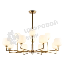 Люстра Ambrella light LH53019/12 BS/FR латунь/белый матовый G9*12 max 40W D910*680