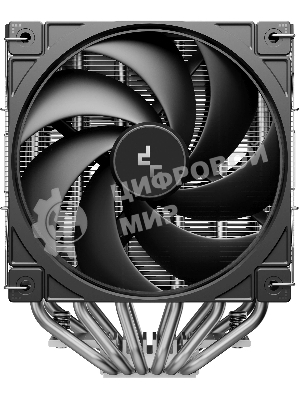 Кулер для процессора DEEPCOOL AG620 G2 LGA1954/1851/1700/AM5/AM4 (9шт/кор, TDP 270W, PWM, DUAL Black Fan 120mm, 6 тепл. трубок, черный) RET