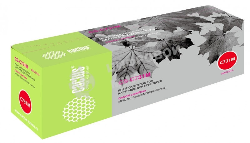Картридж лазерный Cactus CS-C731M пурпурный (1800 стр.) для Canon LaserBase MF8230 i-Sensys/MF8280 i-Sensys