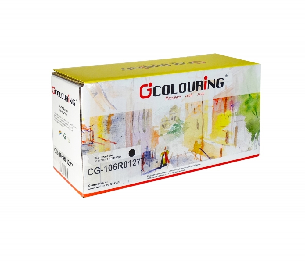 Картридж лазерный Colouring CG-106R01277 черный (6300 стр.) для принтеров Rank Xerox WorkCentre 5016/5020 1 шт