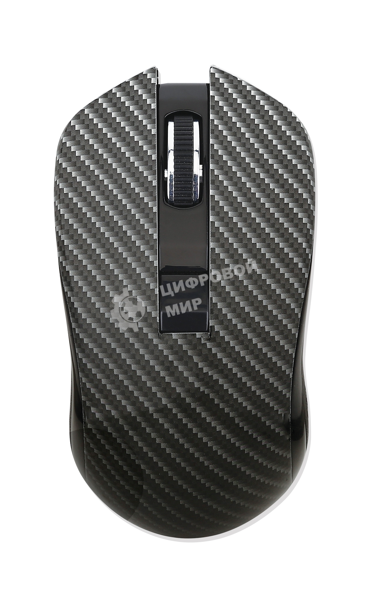 Мышь беспроводная Qumo Kevlar M26 черный, 1600 dpi, радиоканал, USB, кнопки - 4