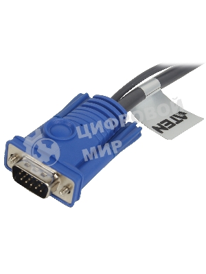 Кабель KVM ATEN 2L-5201U USB(тип А Male)+HDB15(Male) <-> SPHD15(Male) 1,2м., черный.