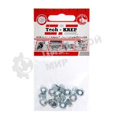 Гайка самоконтрящаяся М6 цинк. DIN 985 (уп.16шт) пакет Tech-Krep 103031