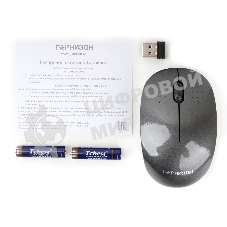 Мышь беспроводная Гарнизон GMW-440-1 серый, 1000 dpi, радиоканал, USB, кнопки - 3