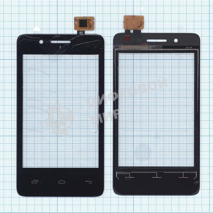 Сенсорное стекло (тачскрин) для Fly IQ436i ERA Nano 9, черное