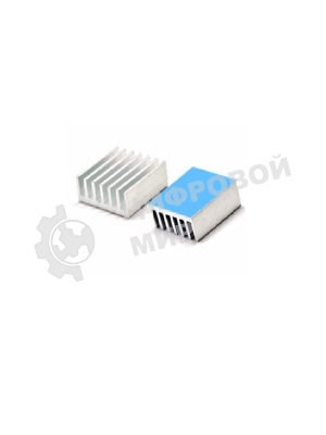 Аллюминиевый радиатор 14х14х10 мм с термоскотчем 3M 8810