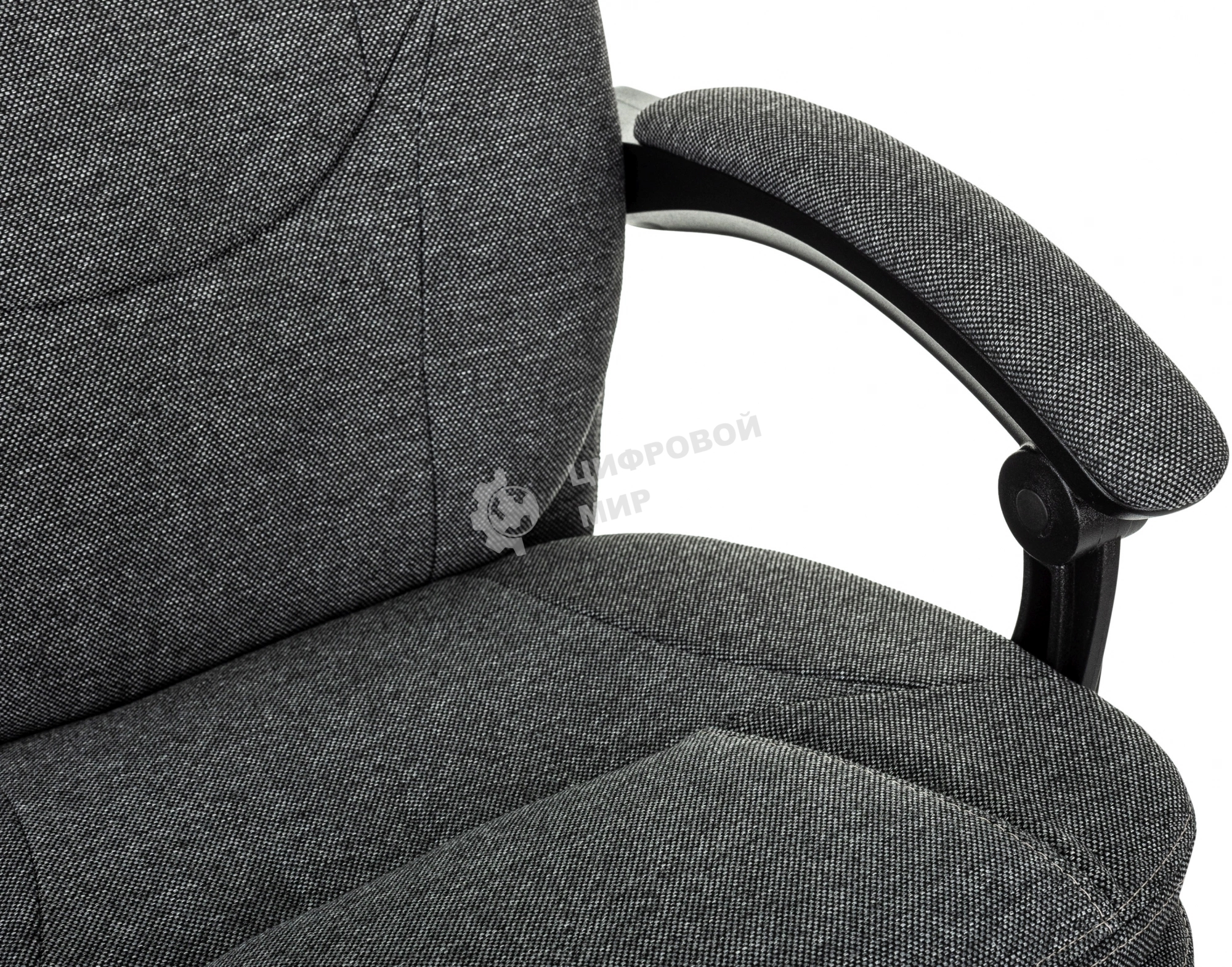 Кресло руководителя Бюрократ CH-868MSG-BF 3C1 серый, крестов. пластик, подст. для ног, пластик черный