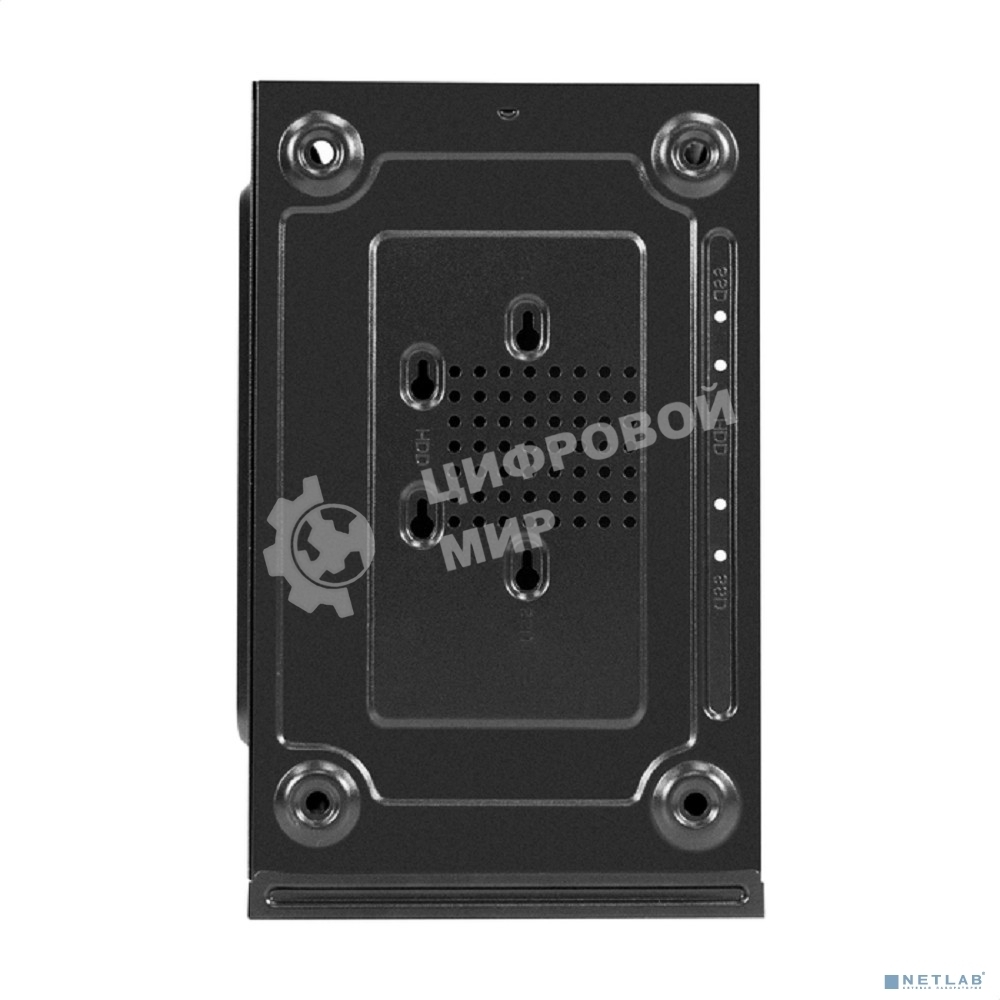 Компьютерный корпус Minitower ExeGate BAA-403 (mATX, без БП, 2*USB, HD Audio, черный)