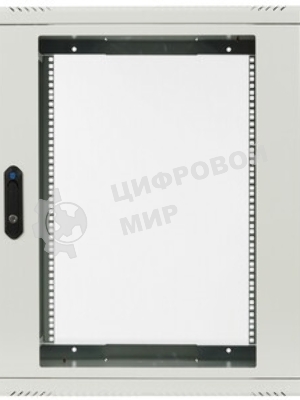 Шкаф телекоммуникационный настенный разборный ЦМО 15U (600 x 650) съемные стенки, дверь стекло, черный (ШРН-М-15.650-9005)