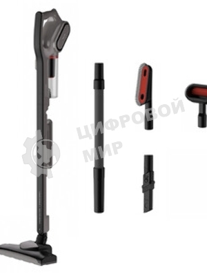 Пылесос вертикальный DEERMA Combo DX700S серый/черный, питание от сети, 210 Вт, уборка сухая, пылесборник 0.8 л