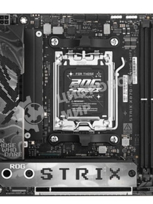 Материнская плата ASUS ROG STRIX X870-I GAMING WIFI, AM5, AMD X870, 2xDDR5, 2xSATA, 2xM.2, 1xPCI-E 5.0 x16, 1xHDMI, 2xUSB-C USB4, 1xUSB-C 10Gbps, 4xUSB-A 10Gbps, 1x 2.5Gb LAN, 2x3.5 мм, Mini-ITX