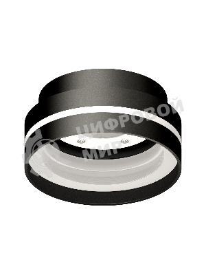 Корпус светильника C8414 SBK/CL черный песок/прозрачный D110*H55mm GX53