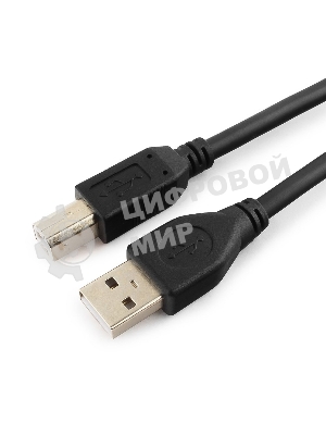 Кабель Gembird/Cablexpert USB 2.0 Pro, AM/BM, 4.5м, экран,2феррит.кольца, черный, пакет