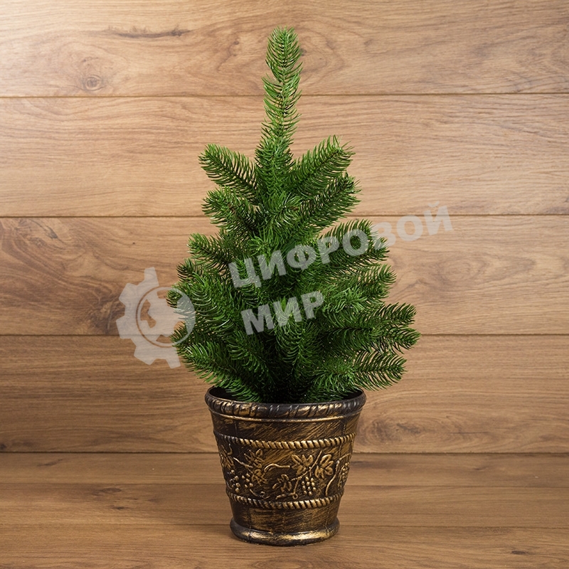 Елочка Neon-night 45 см в пластиковом горшке, Литая