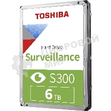 Жесткий диск Toshiba 6Tb SATA-III Surveillance S300 (5400rpm) 256Mb 3.5