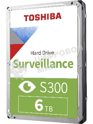 Жесткий диск Toshiba 6Tb SATA-III Surveillance S300 (5400rpm) 256Mb 3.5