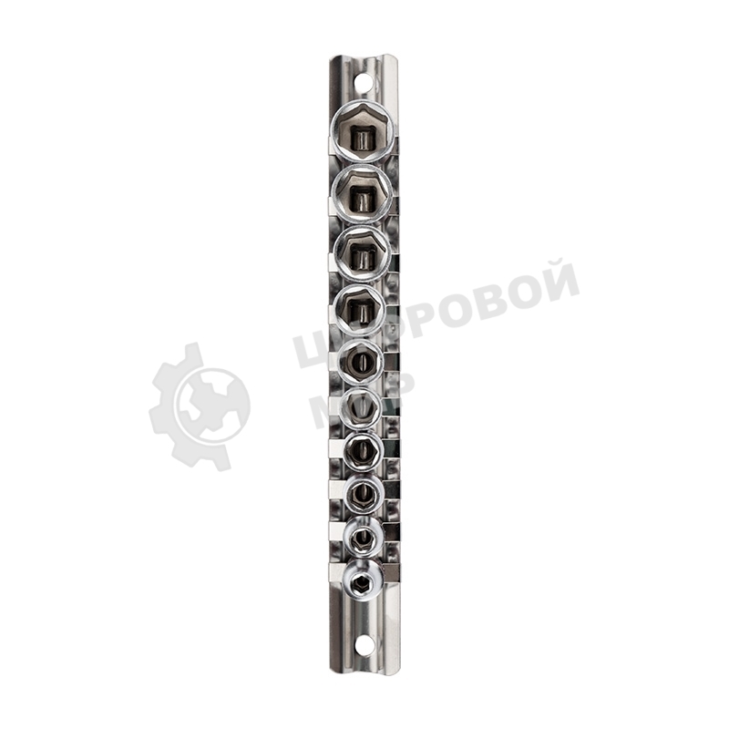 Набор торцевых головок Rexant 1/4, шестигранные, CrV, 10 шт., 4-13 мм