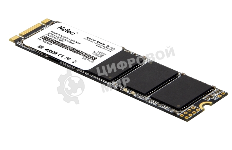 Накопитель SSD Netac N535N, 128Gb, M.2 2280, SATA-III, R/W 510/440