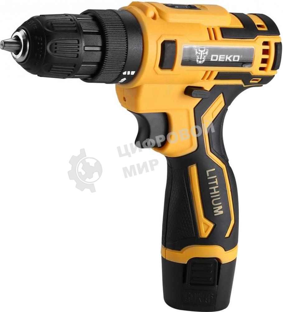 Дрель-шуруповерт Deko ZKCD80FU-Li, 8 В, 2 Ач, 18 Нм, щеточный