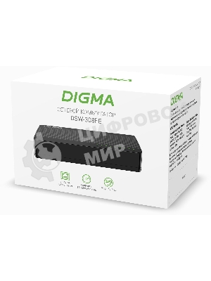 Коммутатор Digma DSW-308FE 8x100Mb неуправляемый