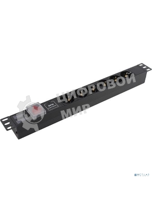 Блок розеток горизонтальный ExeGate ServerPro PDU-19H607 Al-6S-C14-SW-SPD1, 19