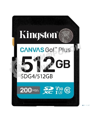 Флеш карта SDXC 512Gb Kingston SDG4/512Gb Canvas Go! Plus w/o adapter