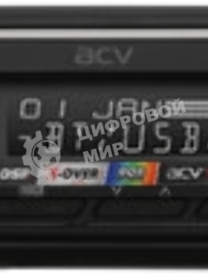 Автомагнитола ACV ADX-905BM, 1 DIN, Bluetooth, USB Type-A, AUX, пульт ДУ