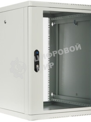 Шкаф телекоммуникационный настенный разборный ЦМО 15U (600 x 650) съемные стенки, дверь стекло, черный (ШРН-М-15.650-9005)