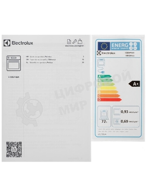 Духовой шкаф электрический Electrolux EOD4P57H черный