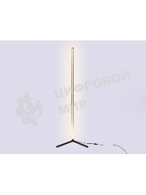 Светильник Ambrella light FL8027 BK черный LED 20W RGB D32*1650 (ПДУ РАДИО 2.4G)
