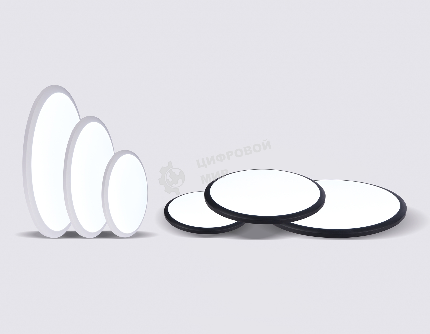 Потолочный светодиодный светильник Ambrella light FZ1231 WH белый IP44 42W 6400К D370*55 (Без ПДУ)
