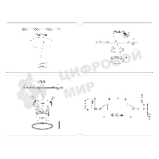 Светильник Ambrella light TN51802 BK черный GX53 max 15W D110*23