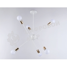 Светильник Ambrella light TR80432/6 WH/GD белый/золото E27/6 max 60W D950*730