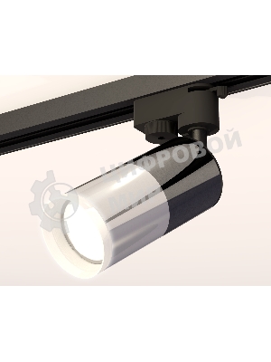 Светильник Ambrella light XT6305002 PSL/DCH/FR серебро полированное/черный хром/белый матовый MR16 GU5.3