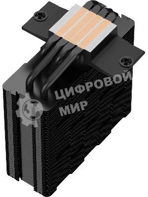 Кулер для процессора DEEPCOOL AG400 BK ARGb черный, 120 мм, алюминий/медь, 2000 об/мин, 31.6 дБ, 4 pin, 220 Вт, 150 мм