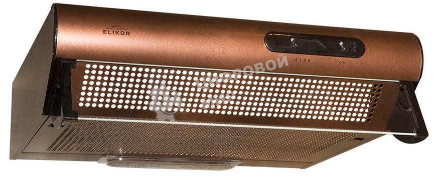 Вытяжка козырьковая Elikor Davoline 60П-290-П3Л медный, 60 см, 290 куб. м/ч, 52 дБ
