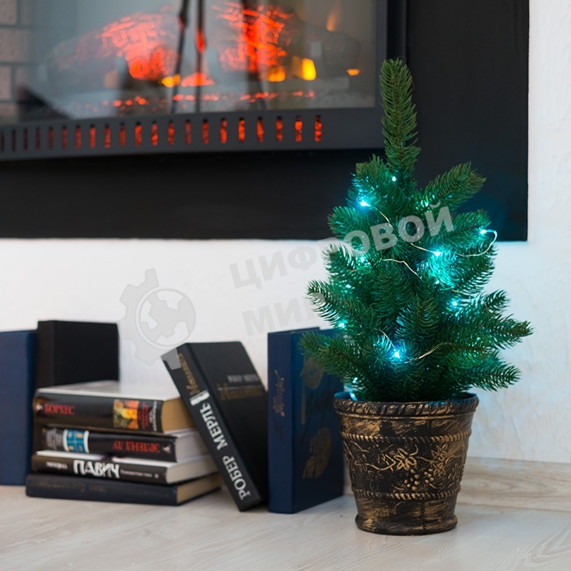 Елочка Neon-night 45 см в пластиковом горшке, Литая