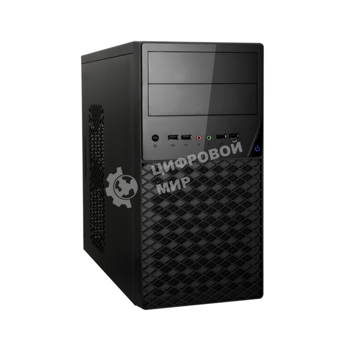 Компьютерный корпус ExeGate EX284029RUS Minitower BA-203U Black, mATX, (AA450, 80мм), 2хUSB+1хUSB 3.0, Audio