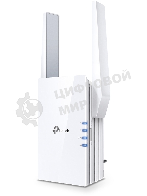 Усилитель TP-Link Wi-Fi AX1800 dual band wi-fi range extender, 1201Mbps at 5G and 574Mbps at 2.4G, support 802.11AX/WiFi6, 2 external antennas, 1 Gigabit port