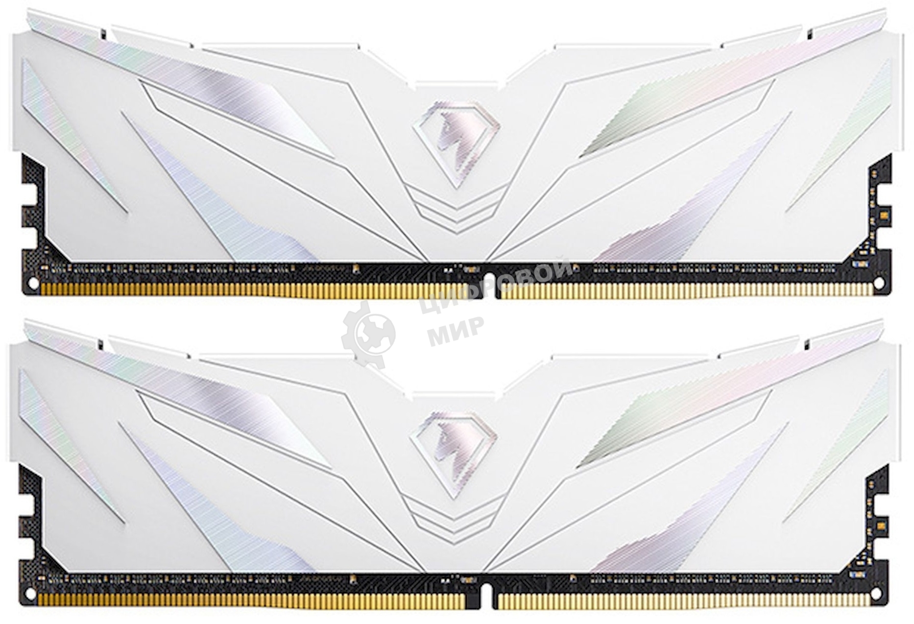 Оперативная память NETAC, DDR4, 16GB (2x8GB), 3200MHz, CL16, DIMM, с радиаторами, белый