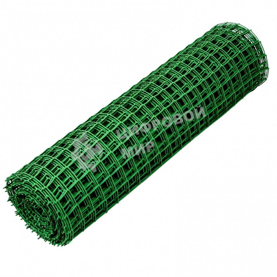 Садовая решетка Россия в рулоне 1x20 м, ячейка 50x50 мм - зеленая 64516