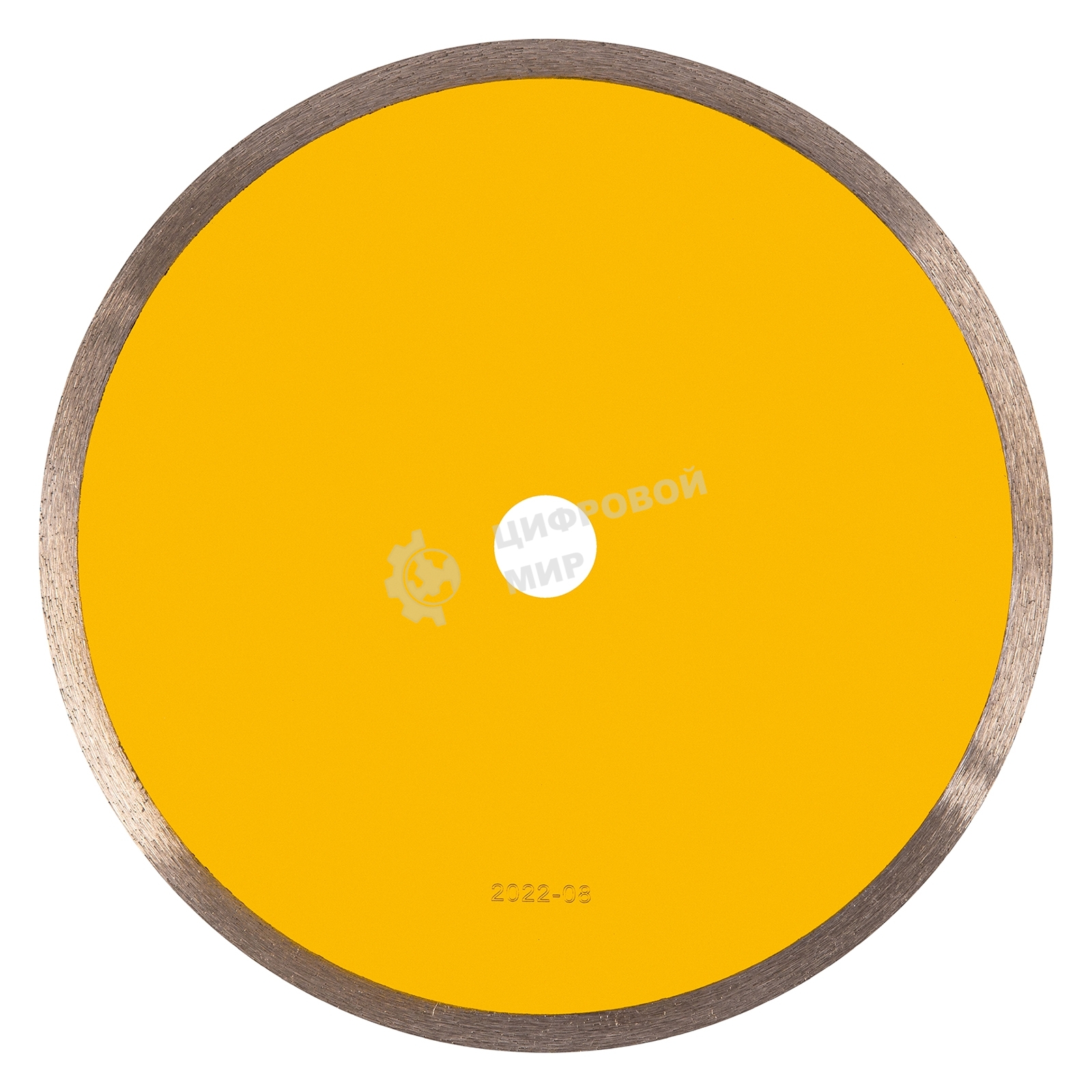 Диск алмазный отрезной Denzel 230 х 22,2 мм, сплошной, супертонкий, горячий пресс, мокрое резание