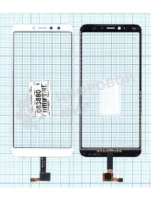 Сенсорное стекло (тачскрин) для Xiaomi Redmi Y2, белое