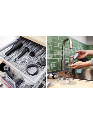 Мясорубка электрическая Bosch MFWS440B черный, 1900 Вт, 2.5 кг/мин, реверс, защита от перегрузки, насадки - 7