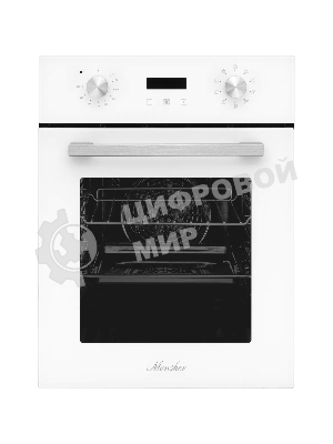 Духовой шкаф электрический Monsher MOE 4592 Blanc ширина 45 см, High-Tech, 50 л, гидролизная очистка, 9 режимов, белый